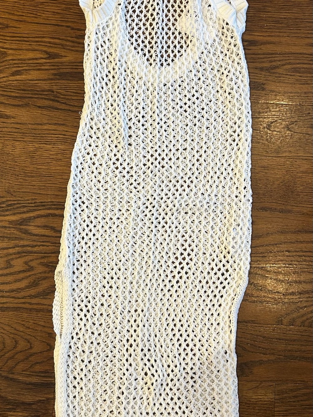Beach Riot White Crochet Maxi Swim Coverup Dress - Picture 3 of 3